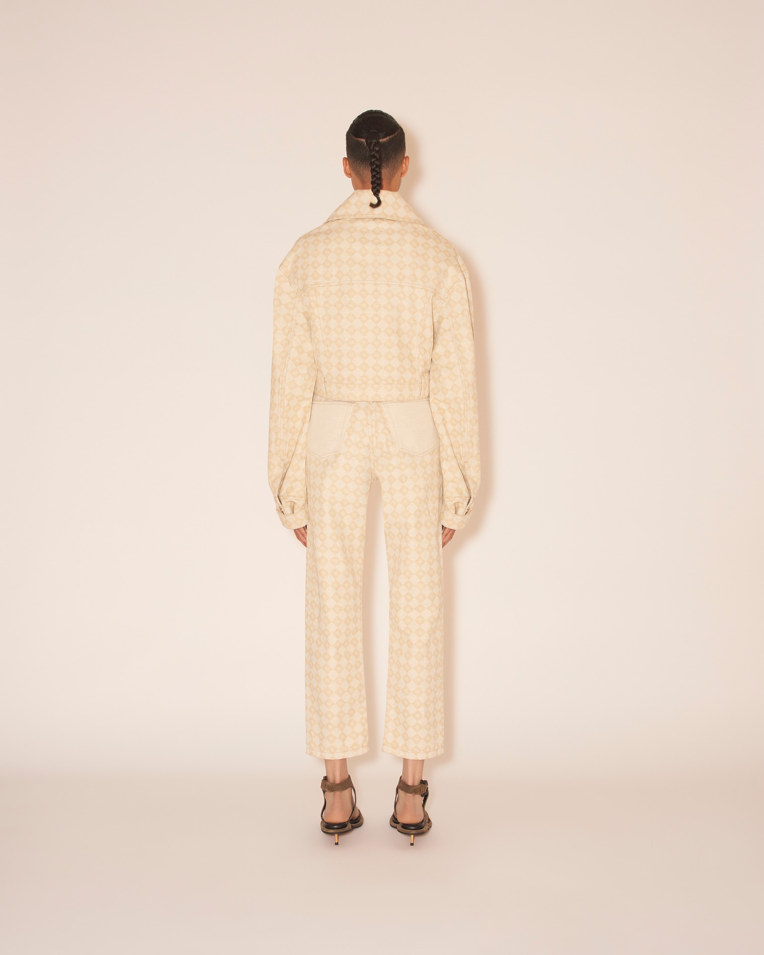 KEMIA - Straight leg trousers - Natural - 4