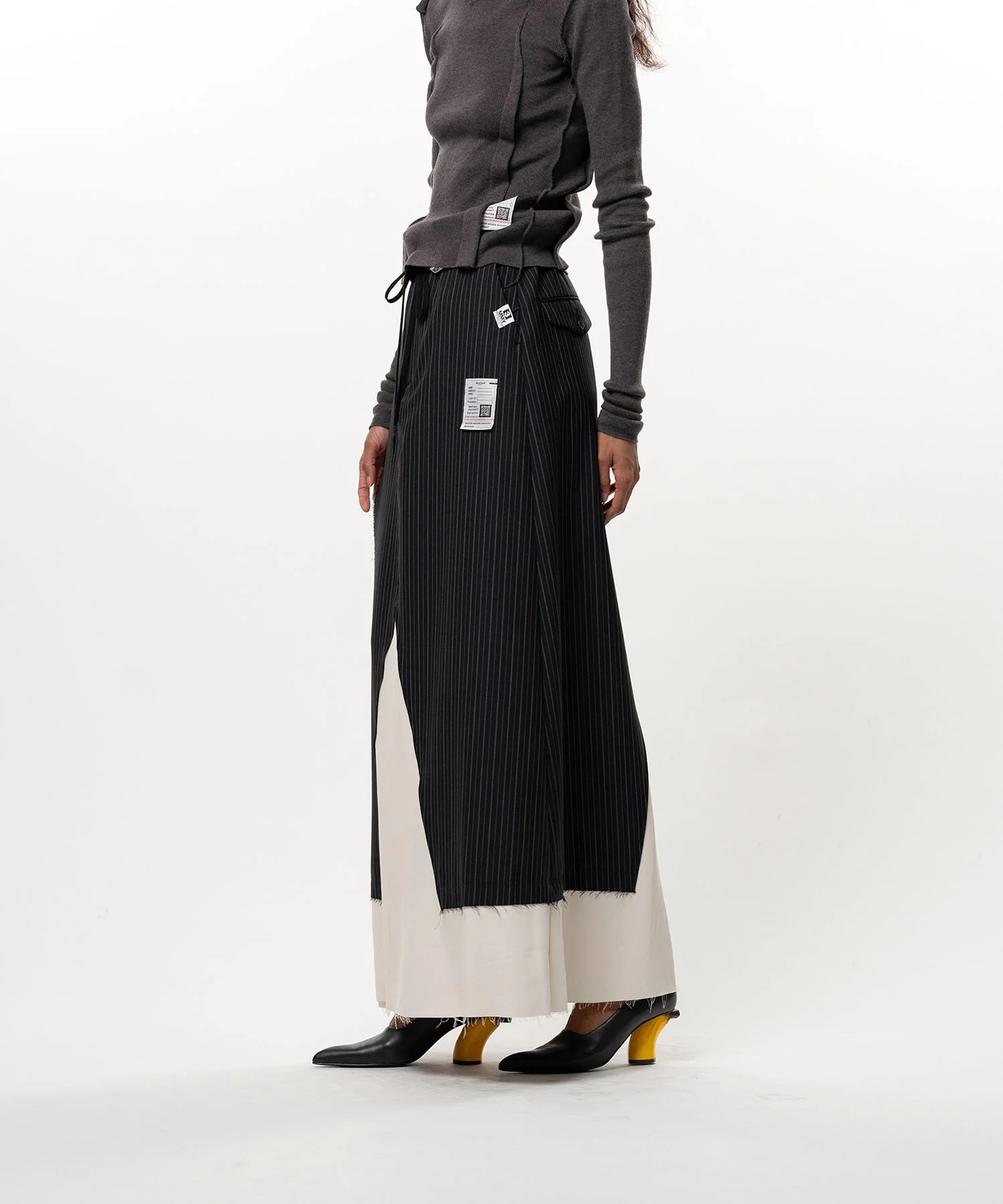 Wool Pants Combined Skirt - 1