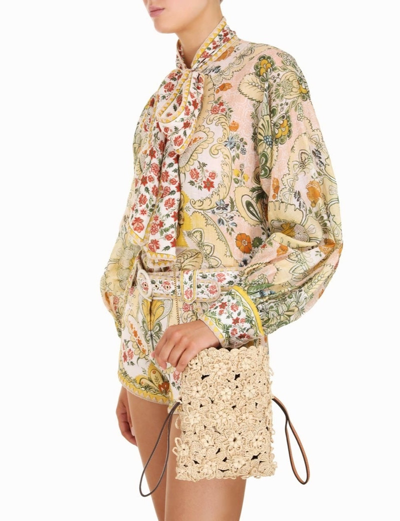 Zimmermann FLORAL CROCHET POUCH outlook