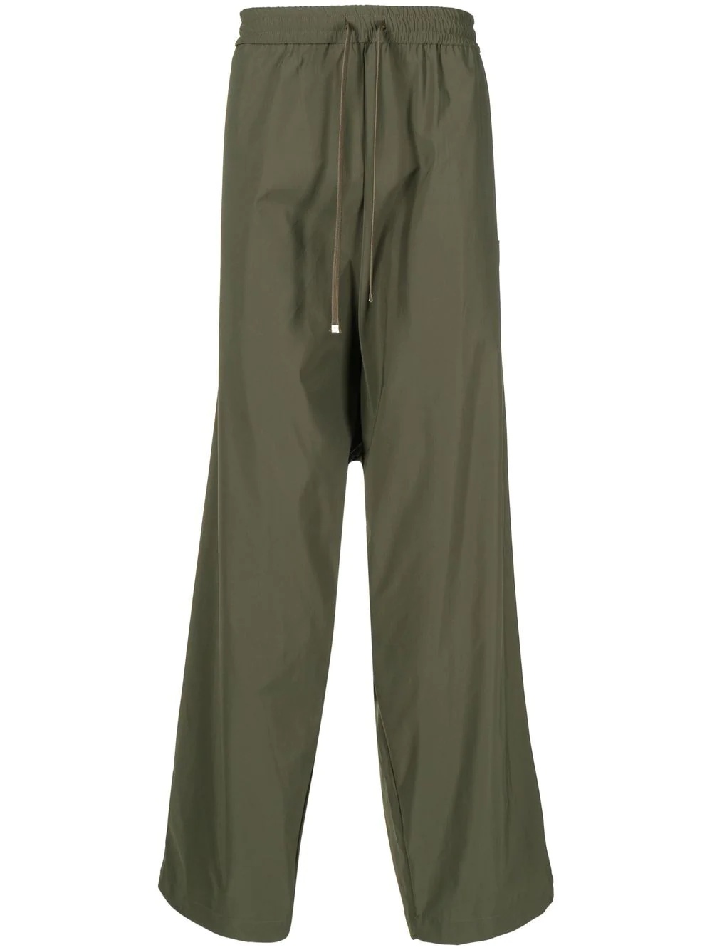 wide-leg drawstring trousers - 1