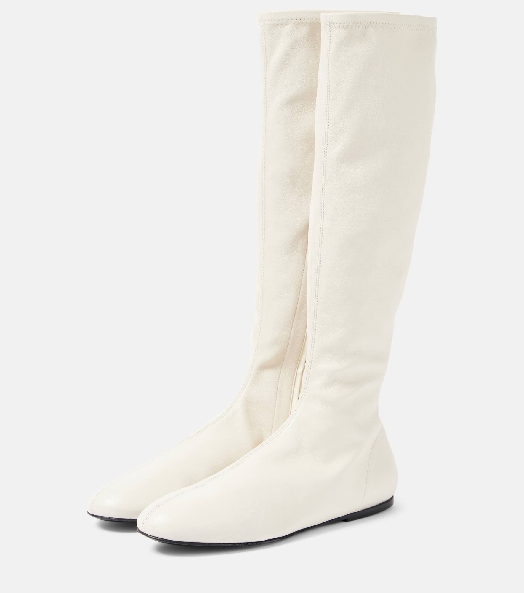 Leather knee-high boots - 4