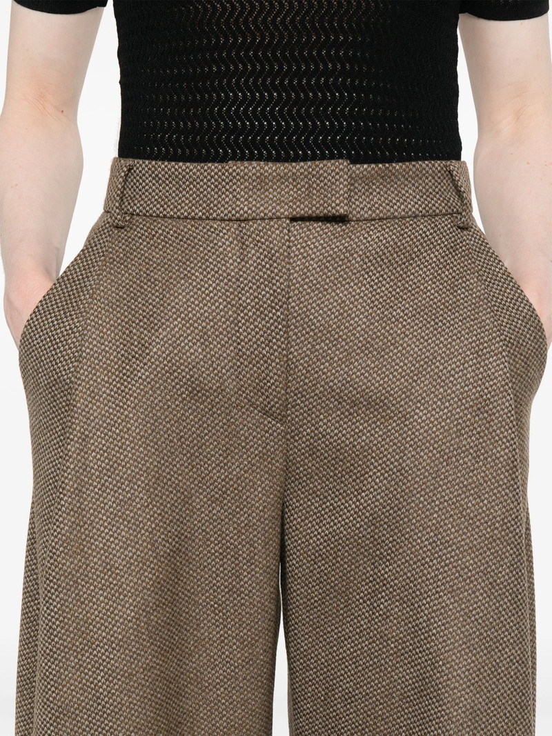 GIORGIO ARMANI Giorgio Armani Virgin Wool-blend Wide-leg Trousers outlook