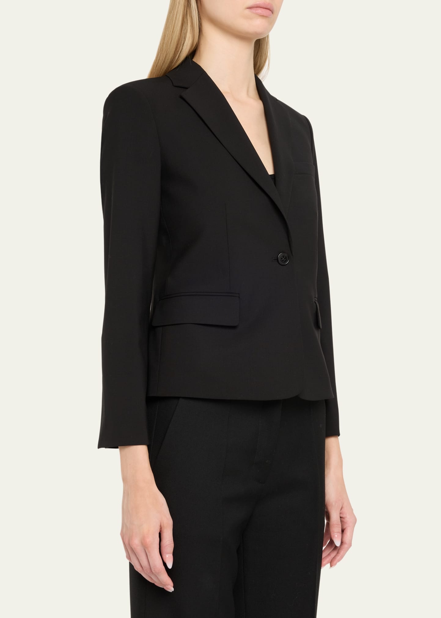 Slim One-Button Jacket - 4