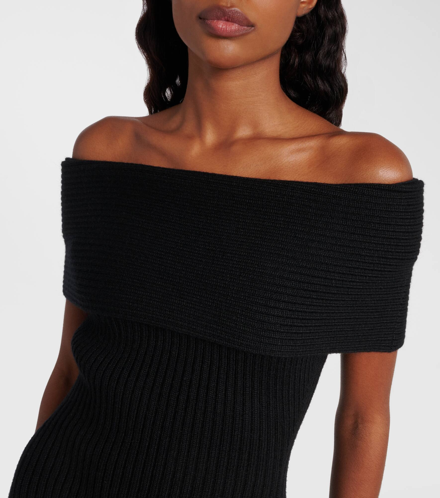 Ribbed-knit wool and alpaca-blend minidress - 4