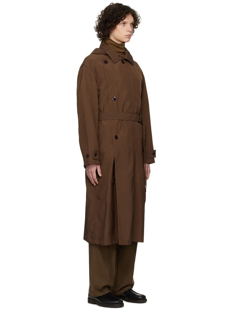 Brown Light Trench Coat 2