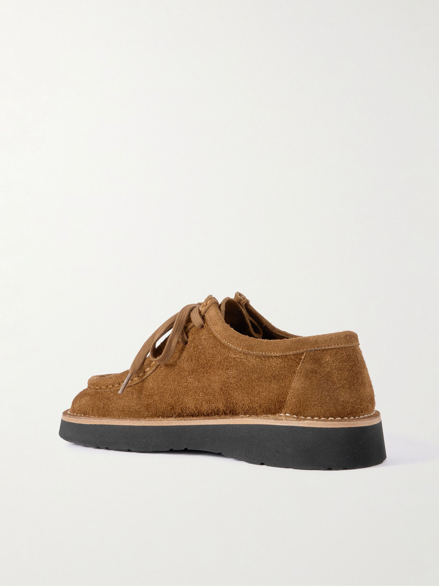Faro brushed-suede loafers Brown - 3