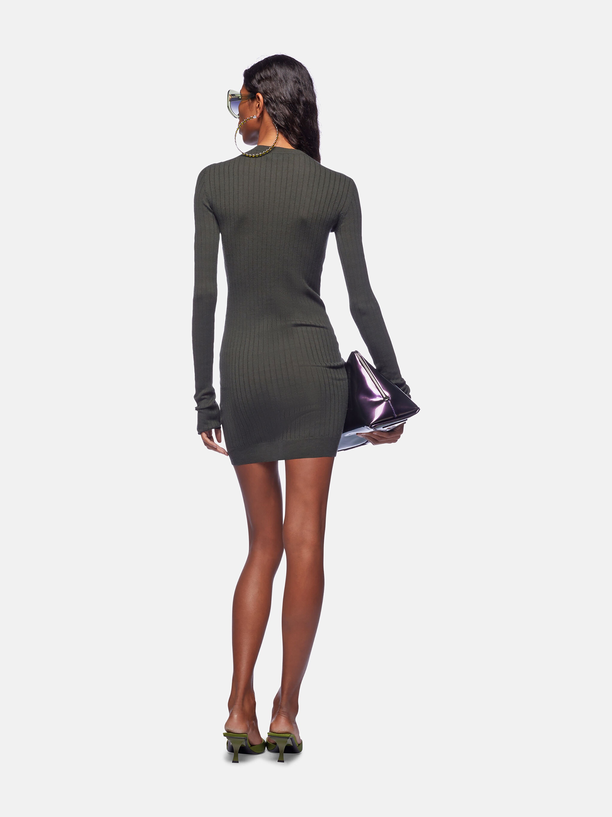 スカート THE ATTICO Ribbed mini dress The attico Ribbed mini dress available on julian-fashion.com