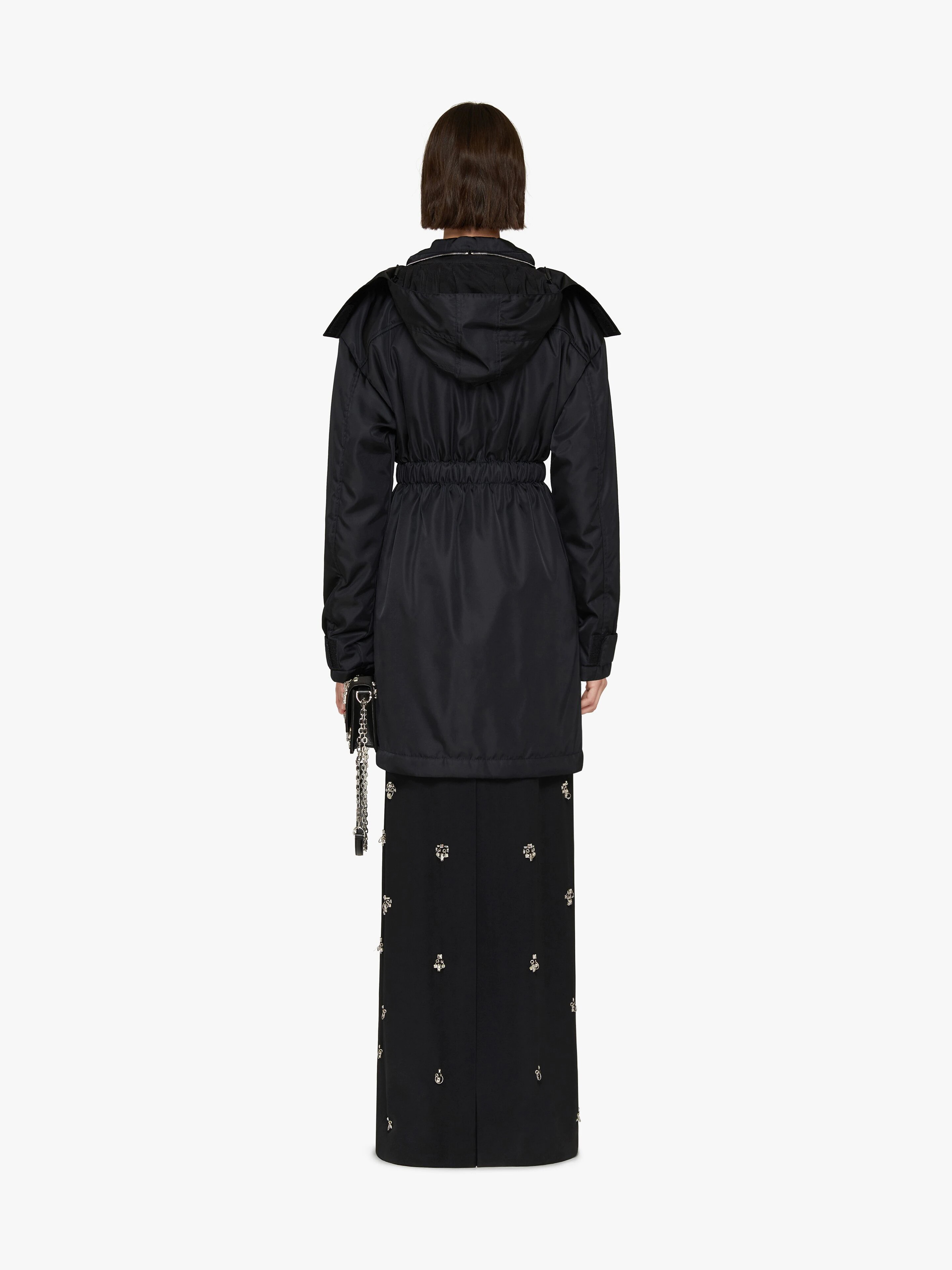 WINDBREAKER IN NYLON WITH METALLIC DETAILS - 4
