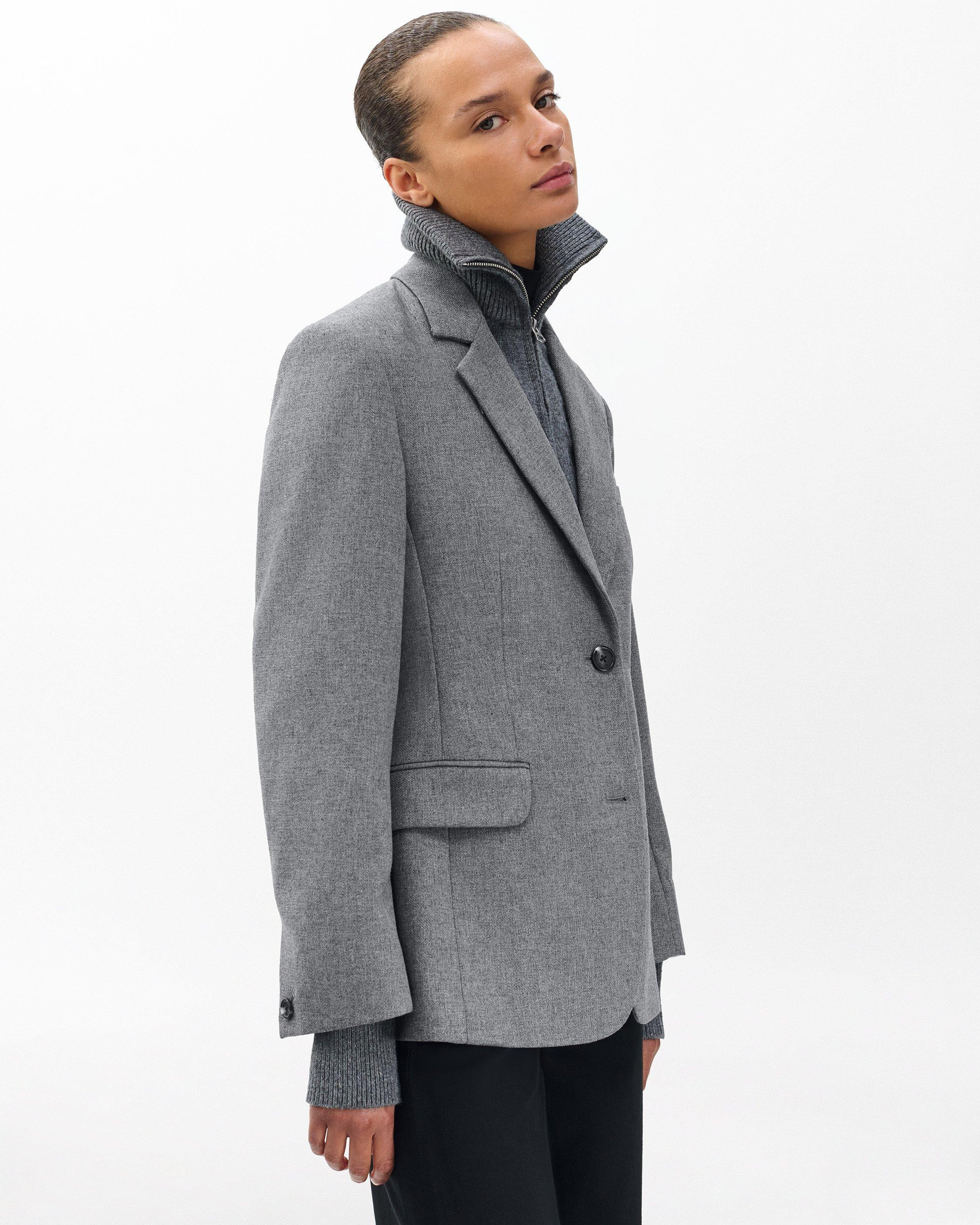 Frank Mixed-Media Blazer - 5