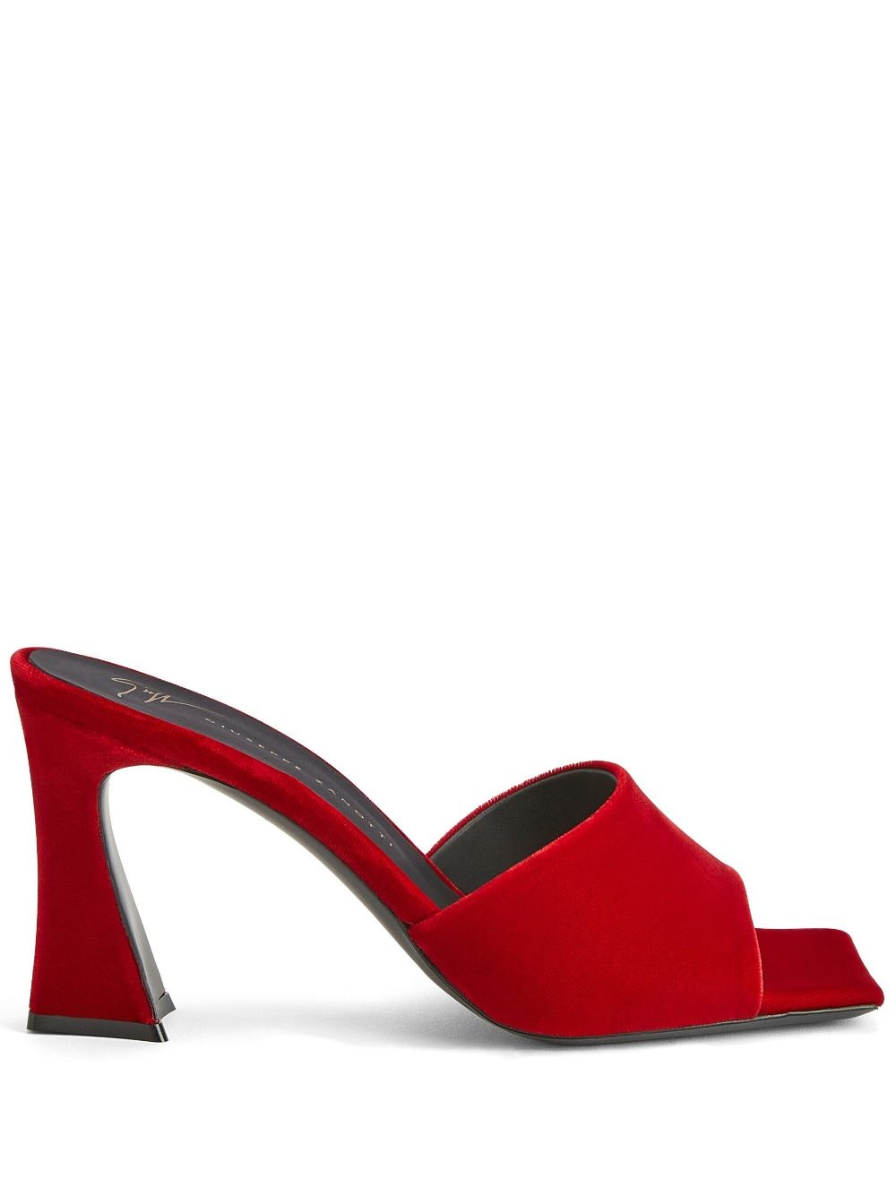 Solhene 85mm velvet sandals - 1