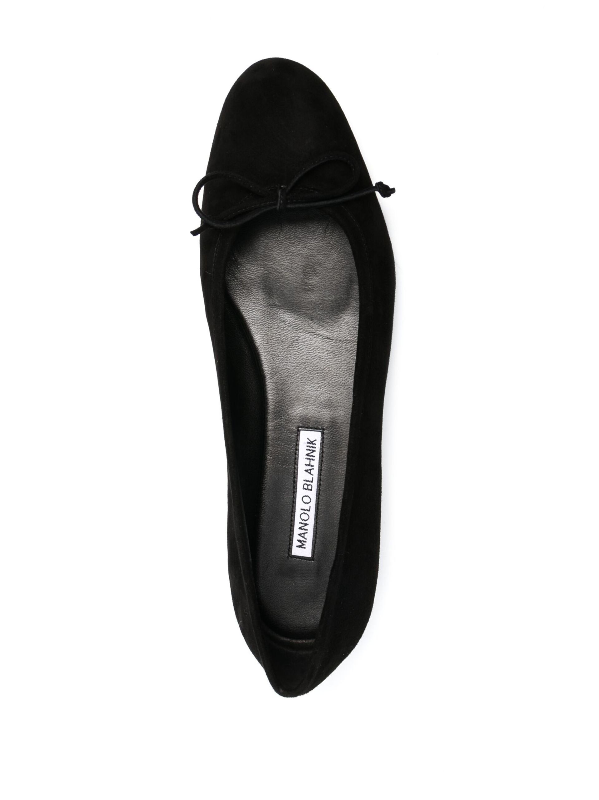 Black Veralli Leather Ballerina Shoes - 4