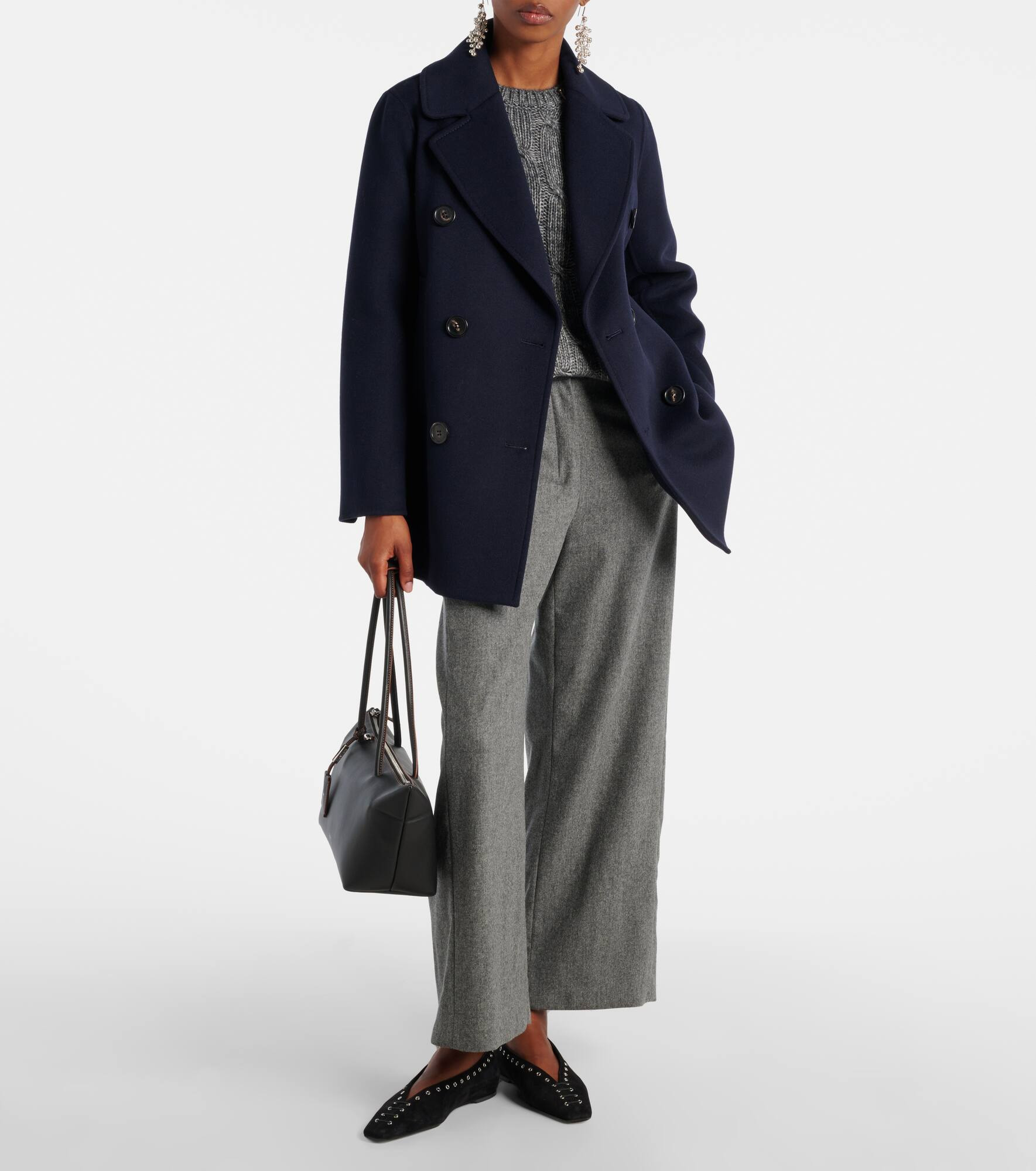 Floria virgin wool straight pants - 2