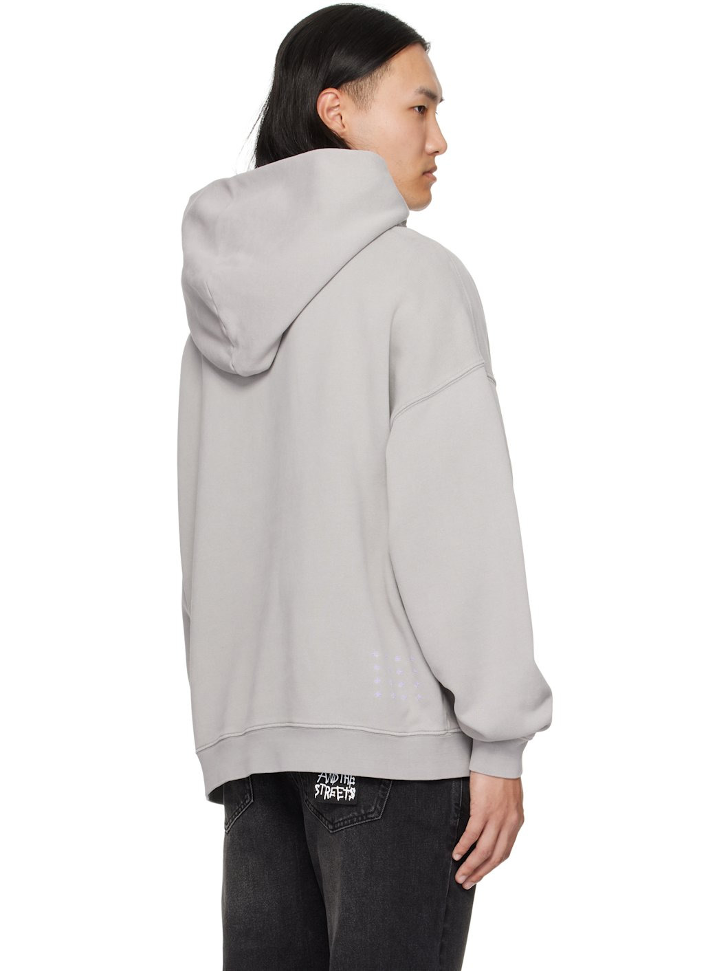 Gray Blasted Hoodie - 3
