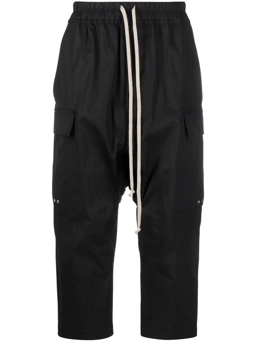 drop-crotch drawstring track pants - 1