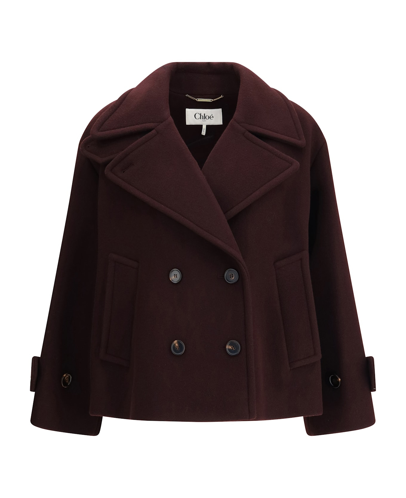 Oversized Double-breasted Coat - 1