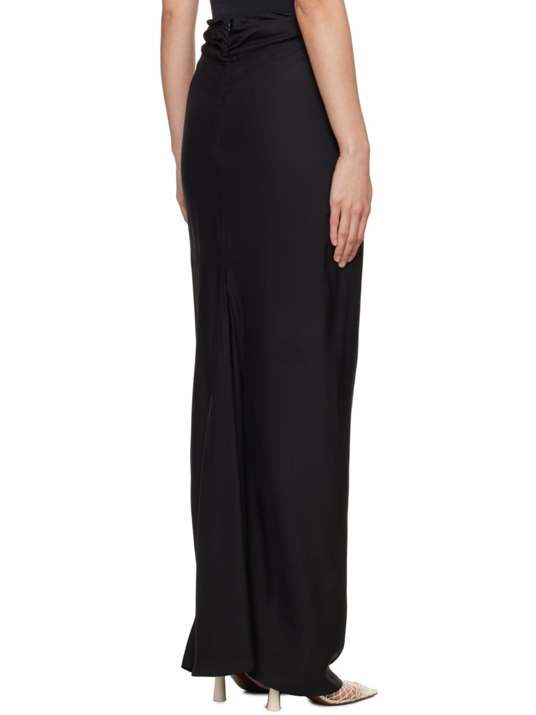 Black Usuki Maxi Skirt - 3