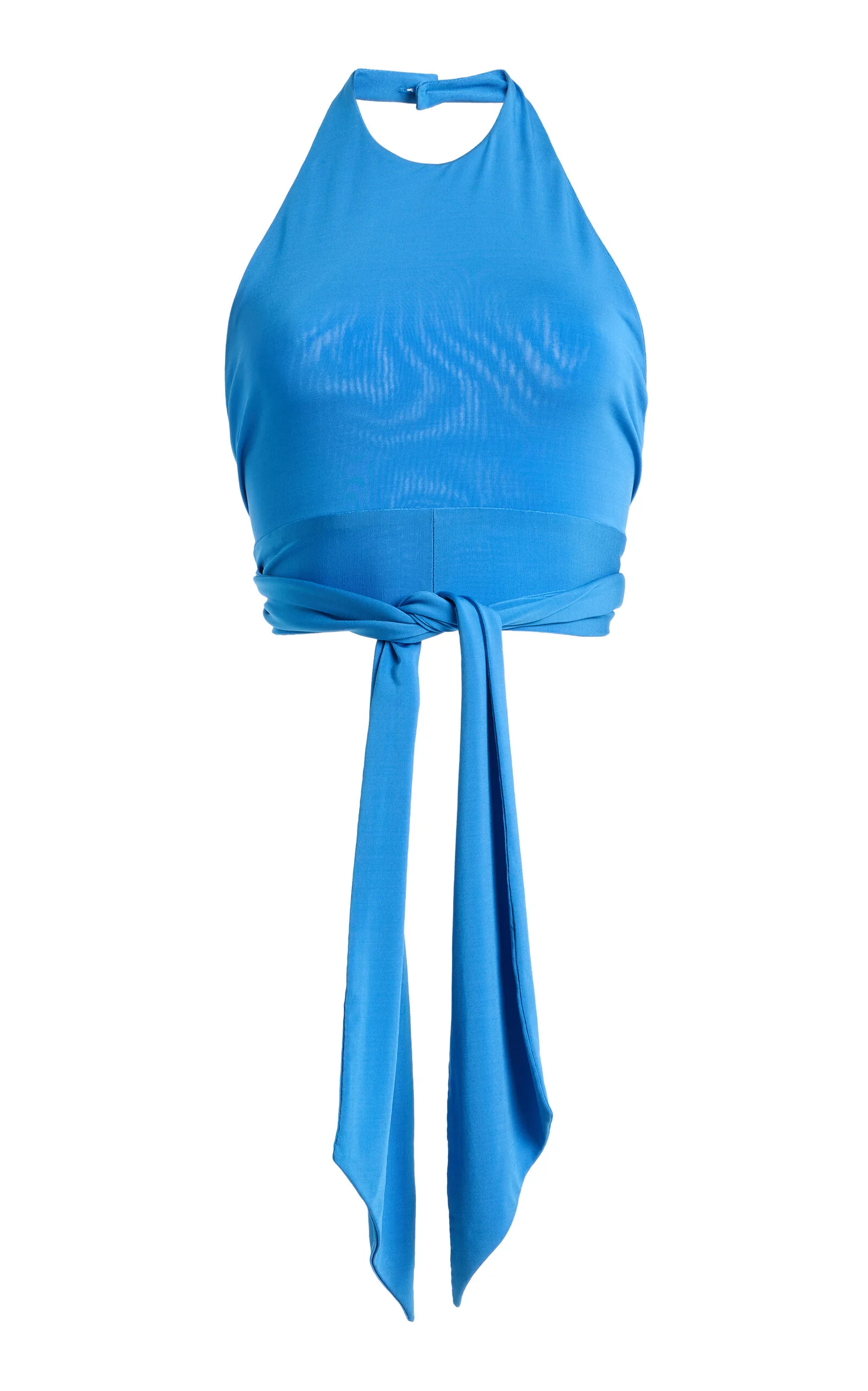 Exclusive La Isla Isabella Jersey Cropped Halter Top - 1