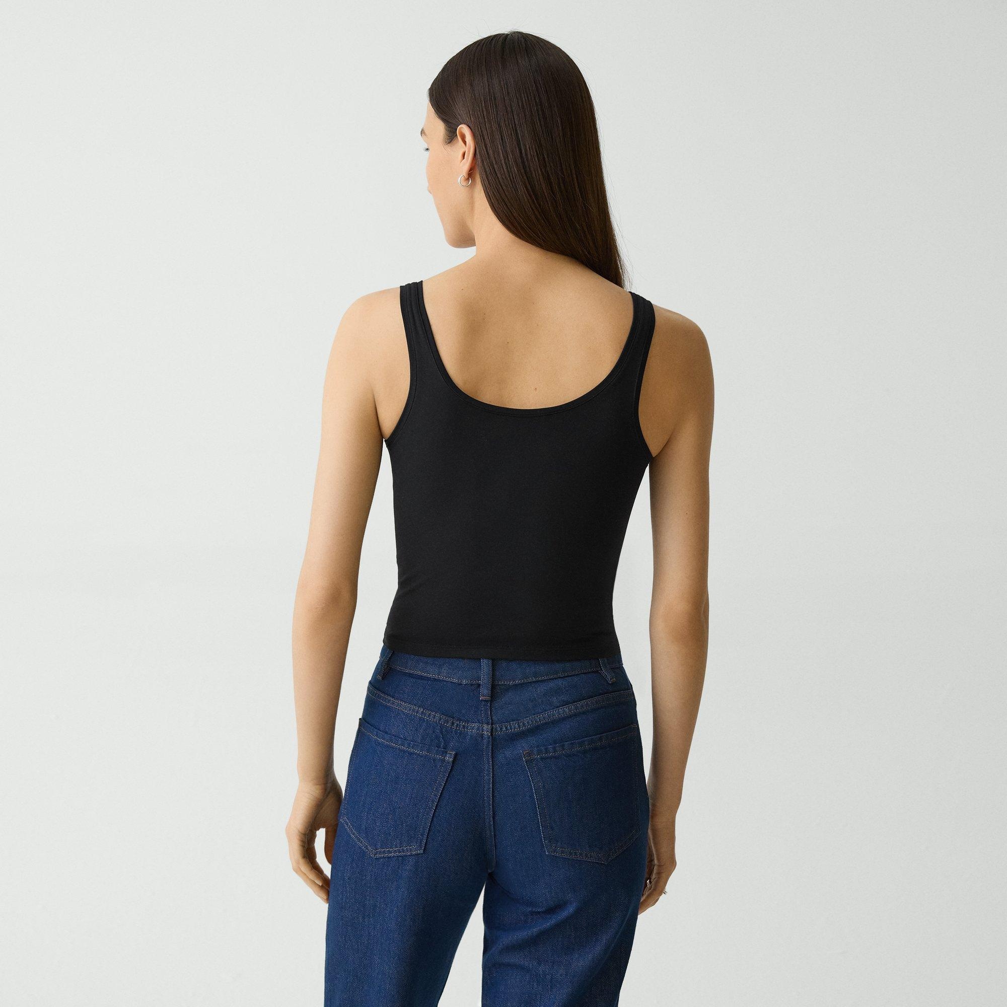 Scoop Neck Tank Top in Stretch Nylon - 4