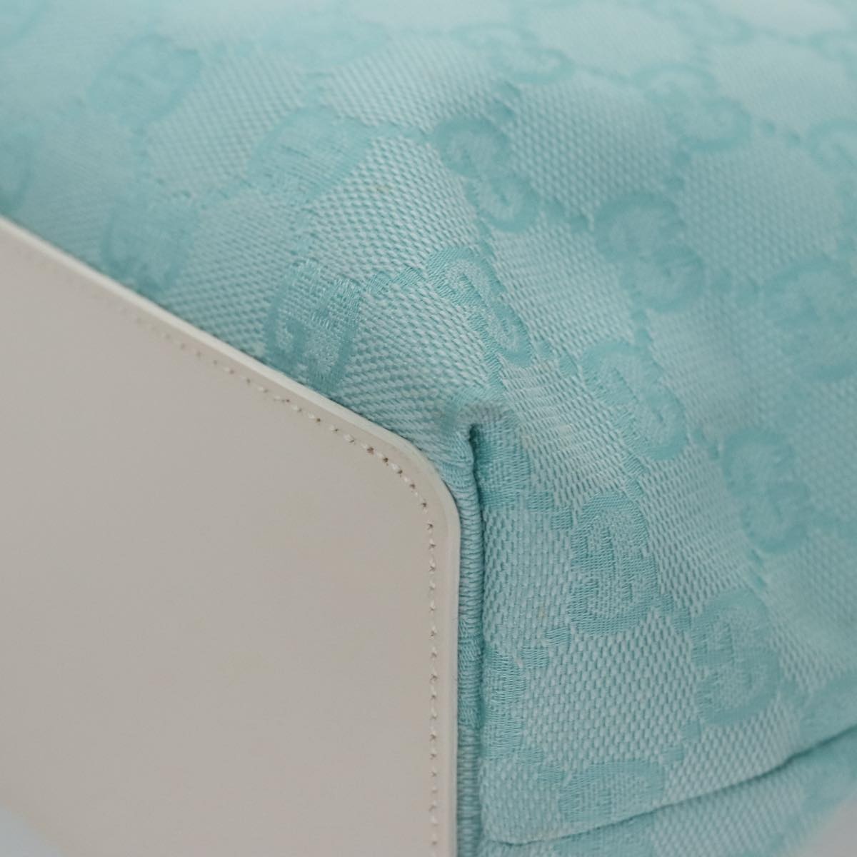 GUCCI GG Canvas Tote Bag Light Blue - 14