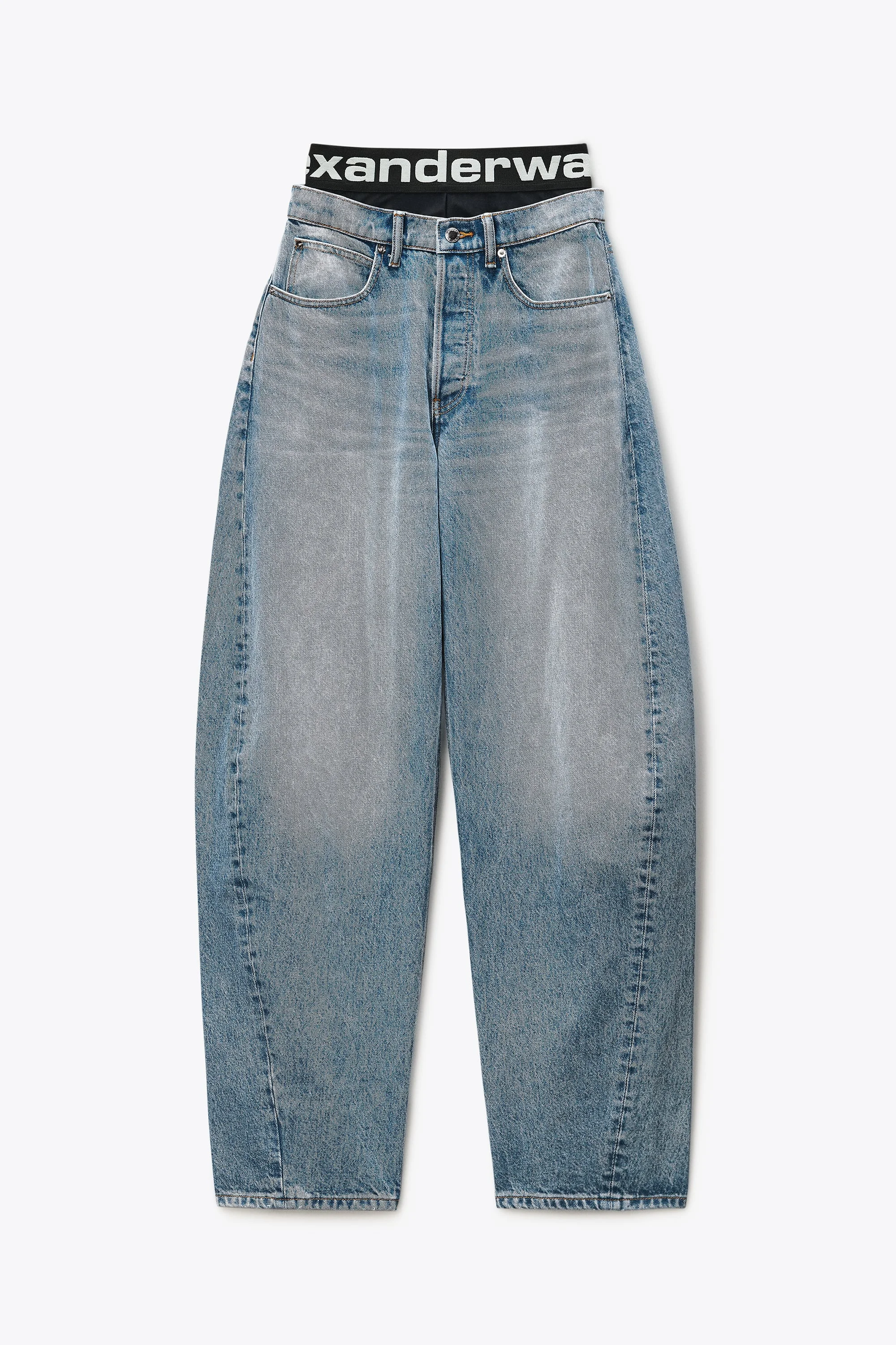 Blow-Up Jeans with Logo Bike Short Waistband - 1