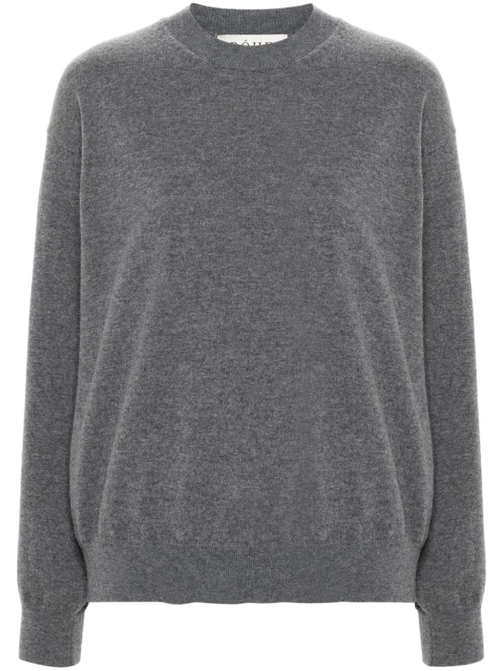 crew-neck ribbed-knit jumper - 1