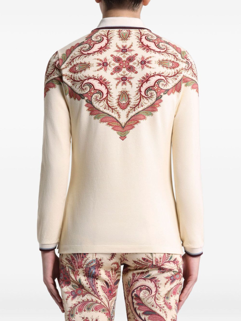 paisley-print polo shirt 3