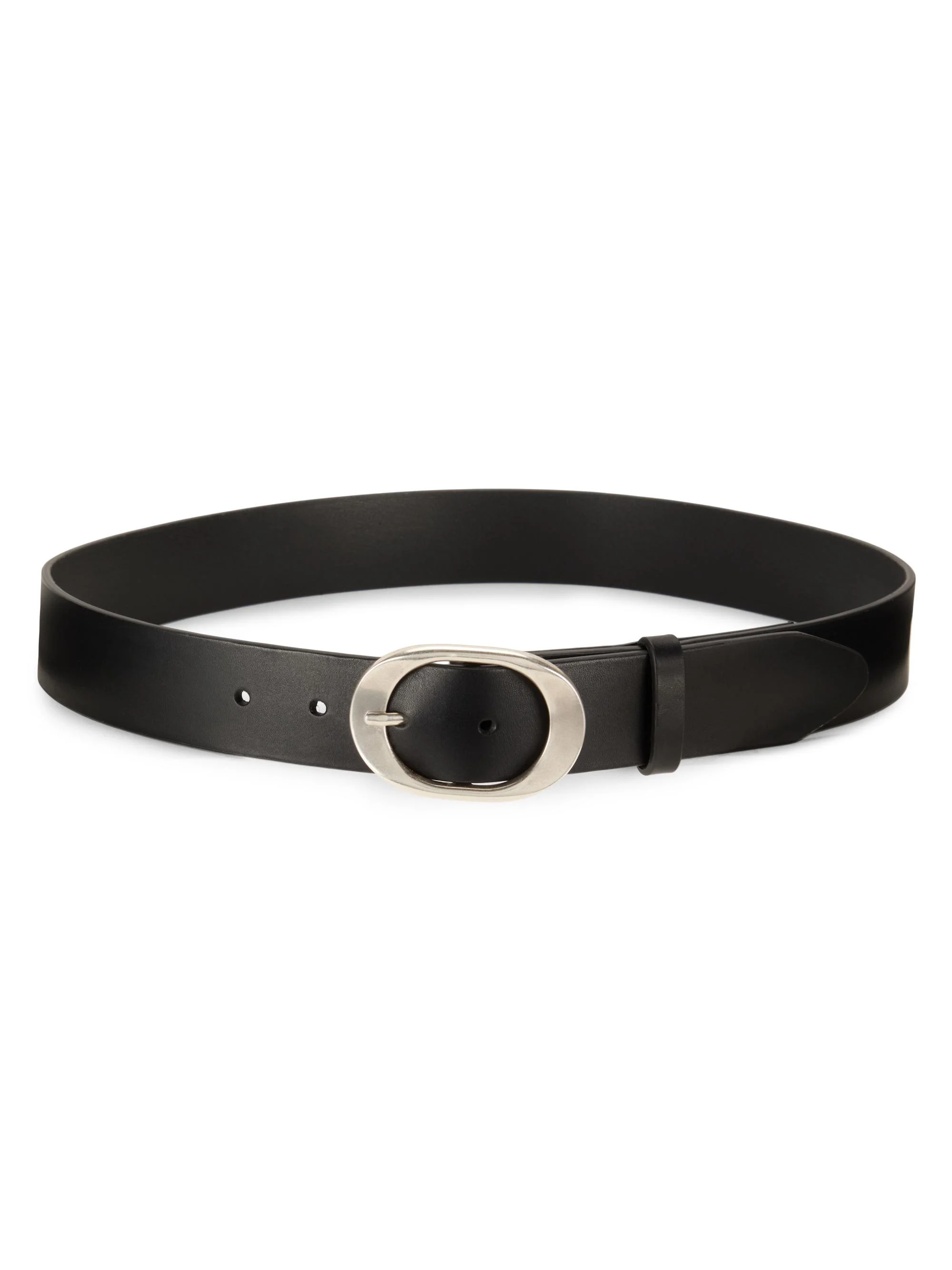 Women's Vera Leather Belt - Black - 1