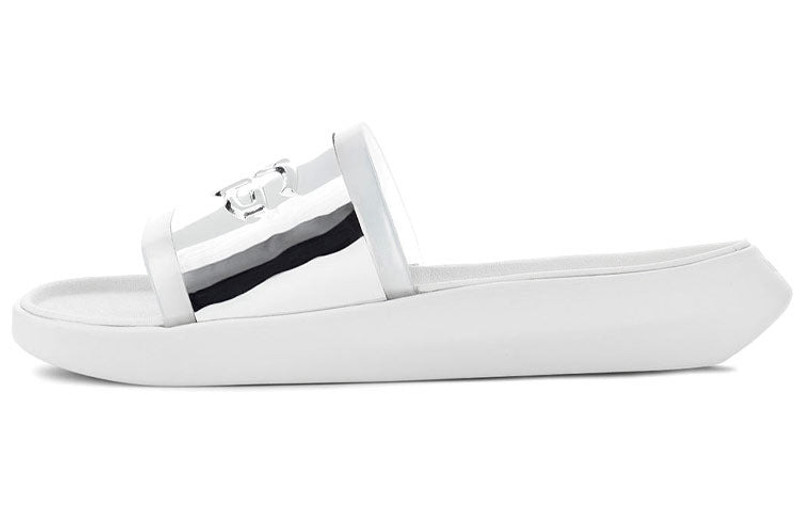 UGG (WMNS) UGG Hilama Slide Shoe White Silver 1109592-WHT outlook