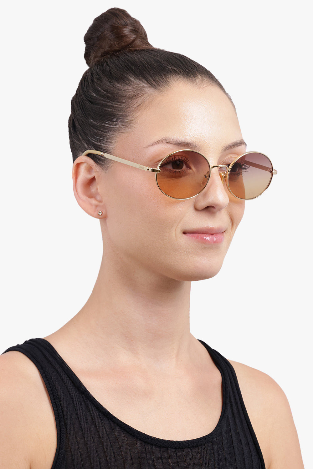 CH0326S ROUND SUNGLASSES | BROWN/GOLD - 5