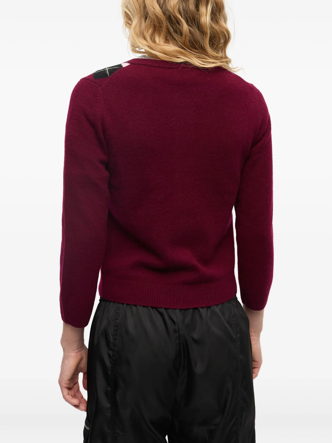 Cashmere Wool Mix Cardigan - 4