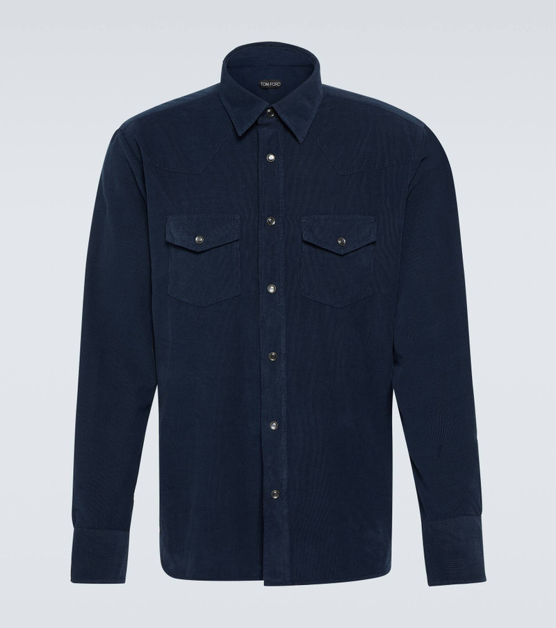 면 corduroy 서양 셔츠 1
