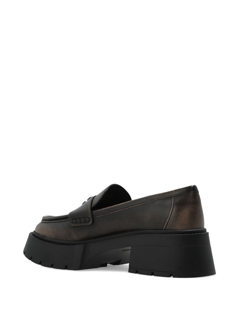 Leah logo-plaque loafers - 4