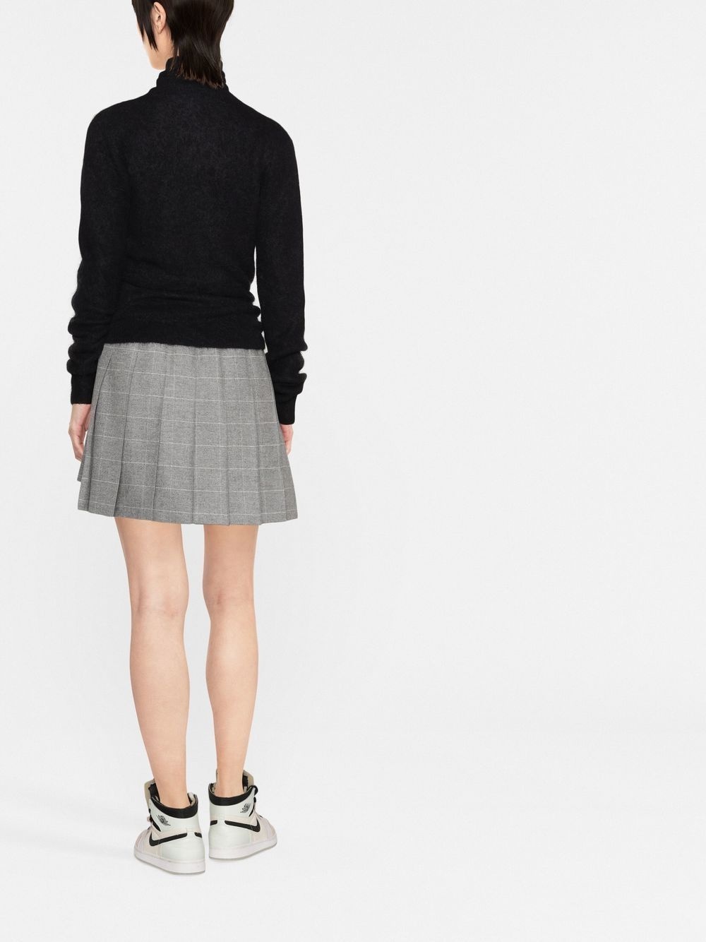 brushed cut-out wrap top - 3