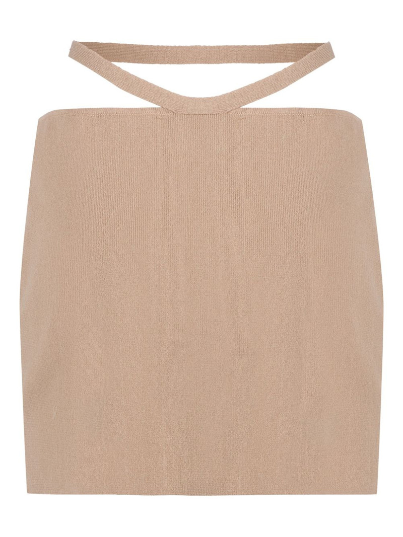 ANDREĀDAMO waist-strap mini skirt outlook