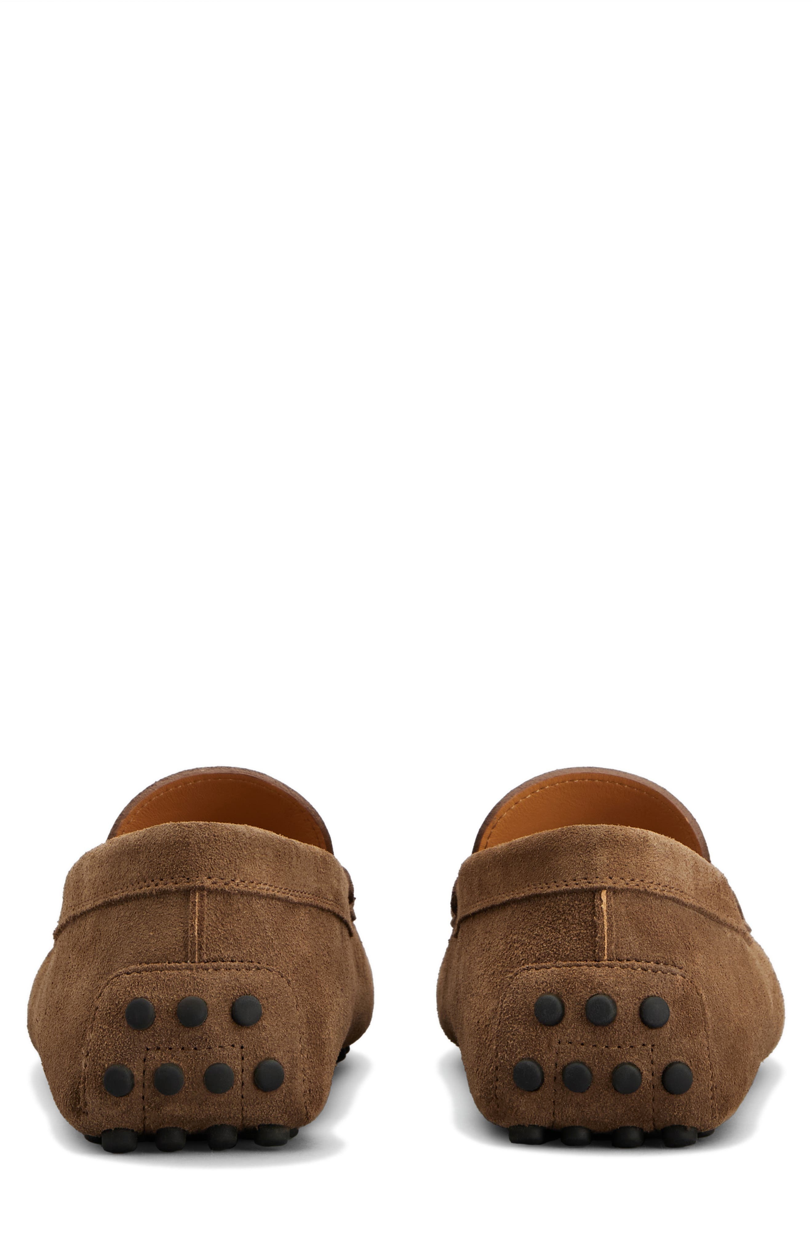 Tod's Calfskin Suede Driving Shoe in Noce Chiaro at Nordstrom - 6