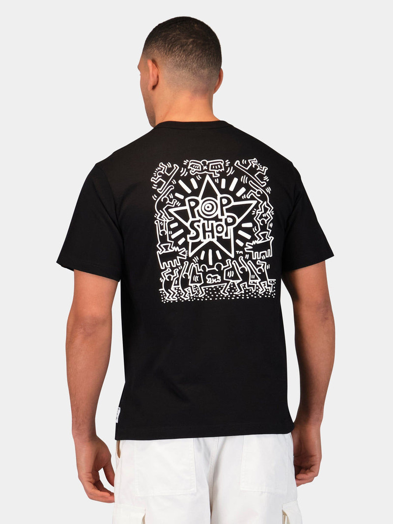 ALPHA INDUSTRIES KEITH HARING X ALPHA GRAPHIC TEE POP SHOP outlook