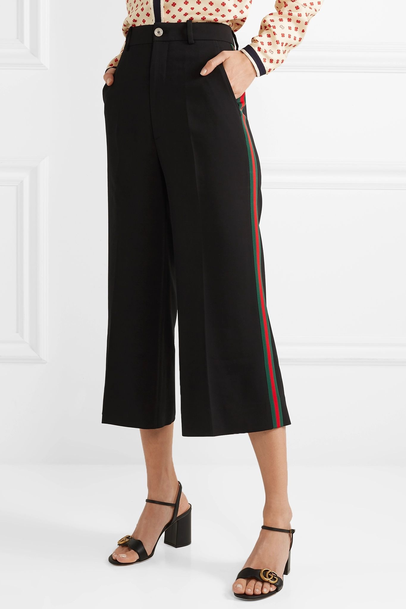 Striped cady wide-leg pants - 3