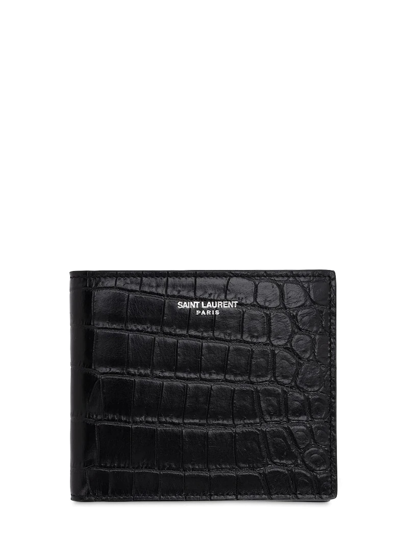 EASTWEST EMBOSSED LEATHER WALLET - 1