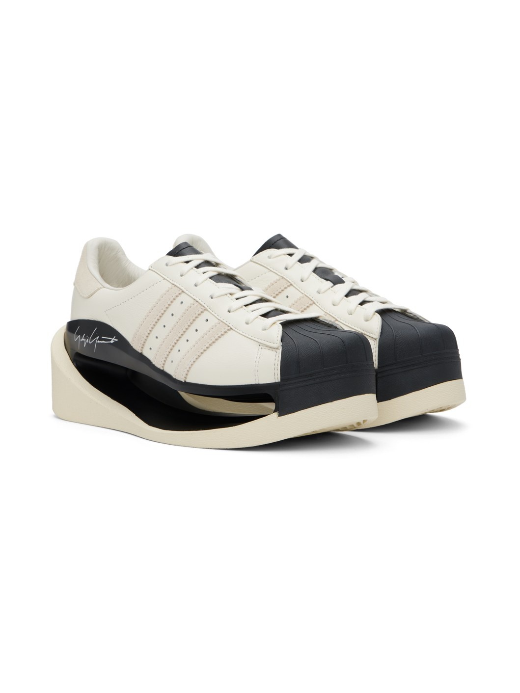 Off-White & Black Gendo Superstar Sneakers - 4