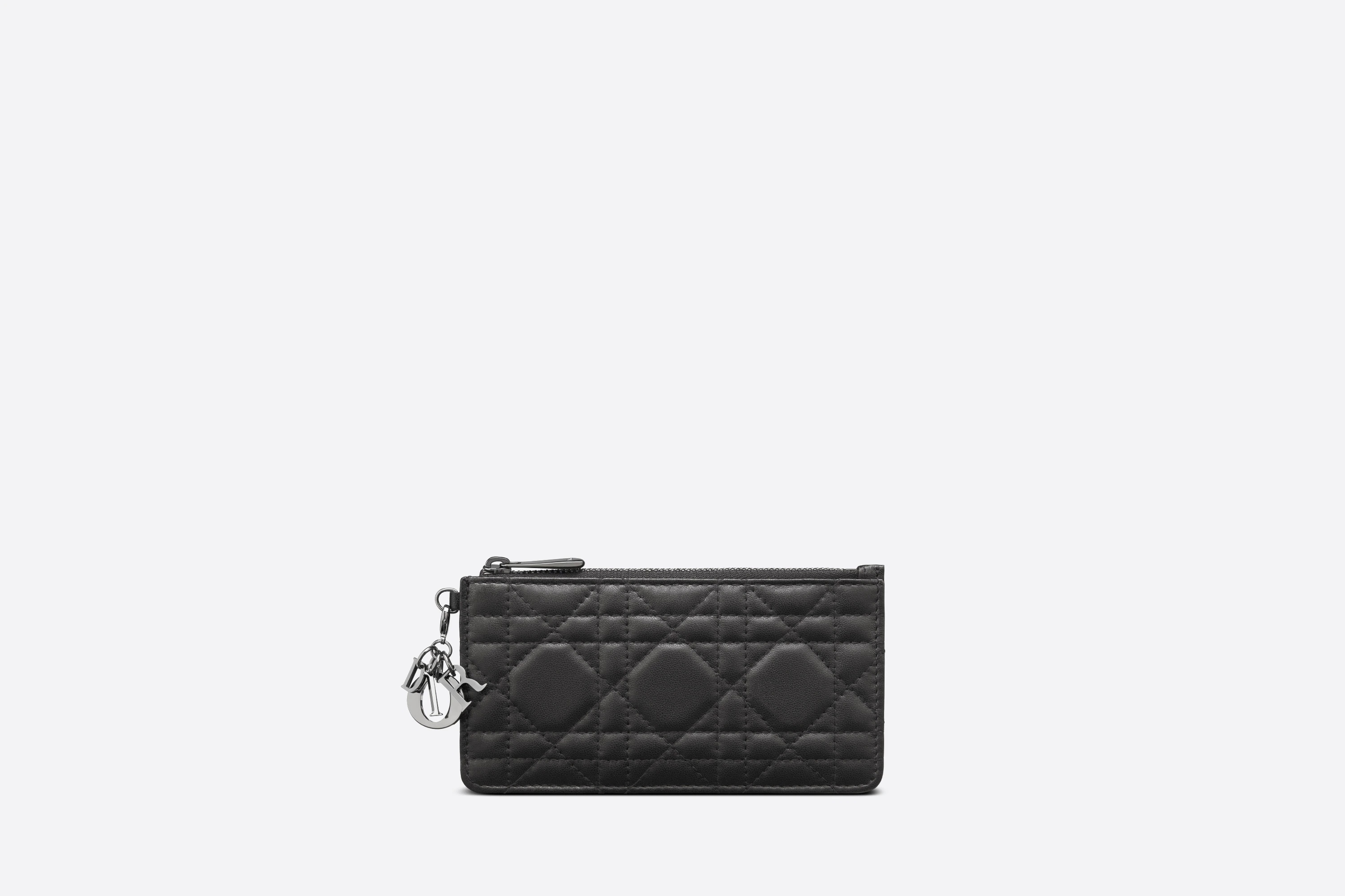 Small Lady Dior Zipped Card Holder - 1
