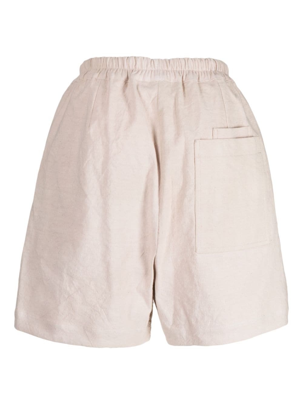EMBROIDERED-PATCHWORK BERMUDA SHORTS - 2