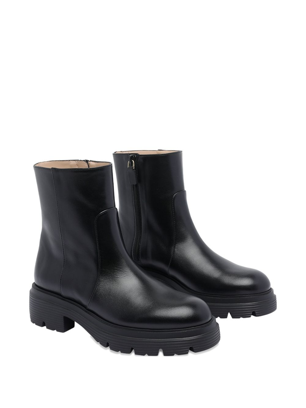 zip-detail platform boots - 2