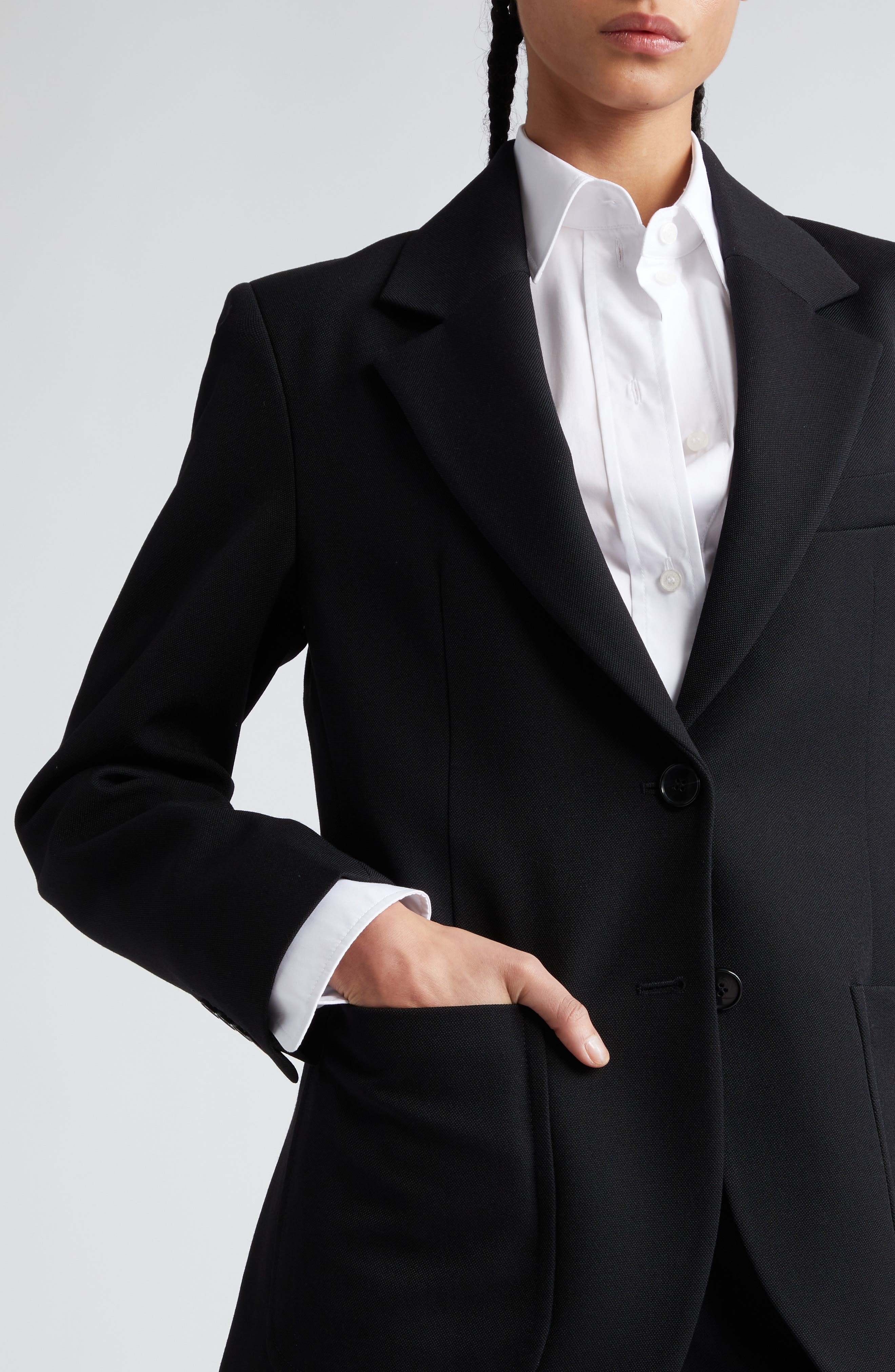 Patch Pocket Twill Blazer - 5
