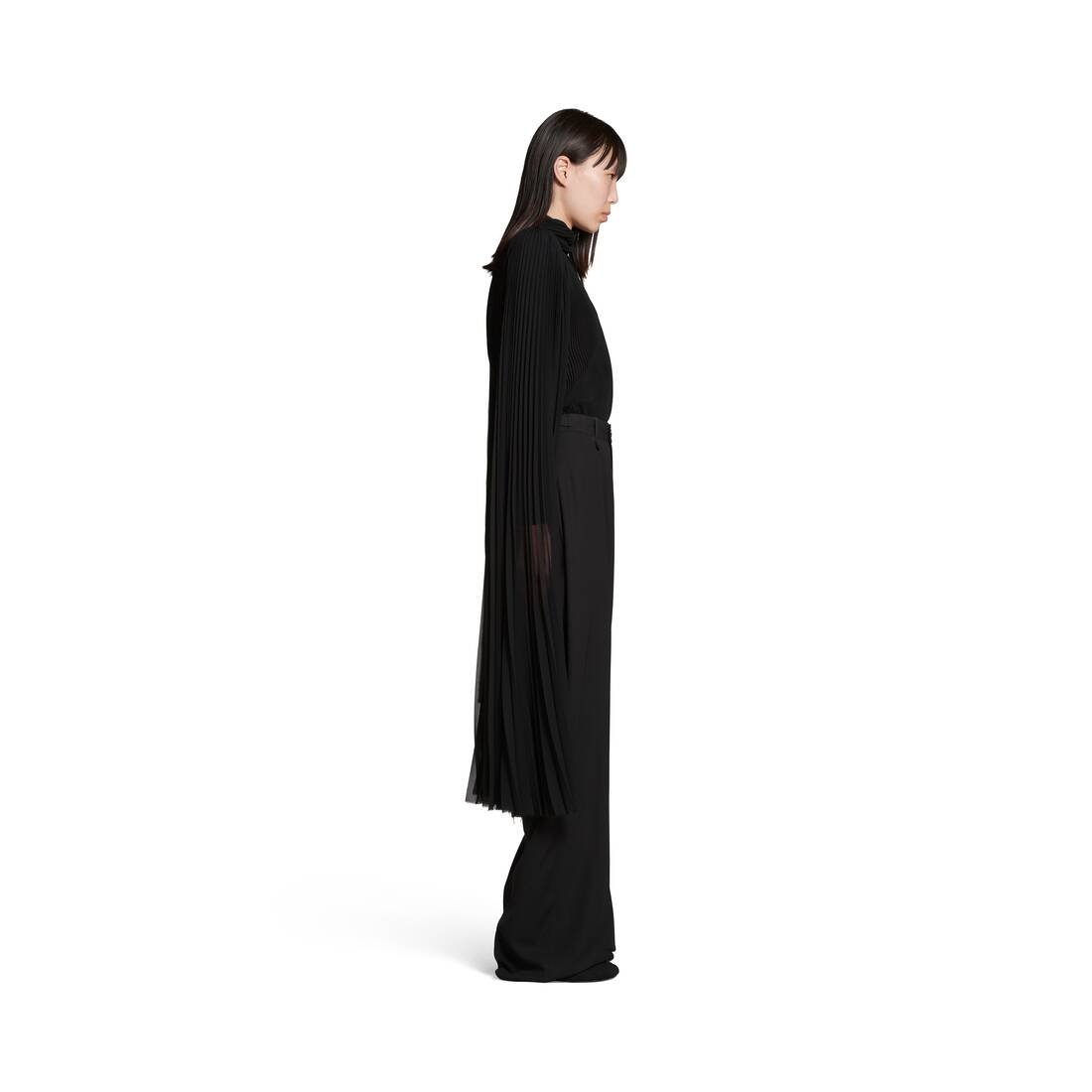 Skater Tailored Pants in Black - 3