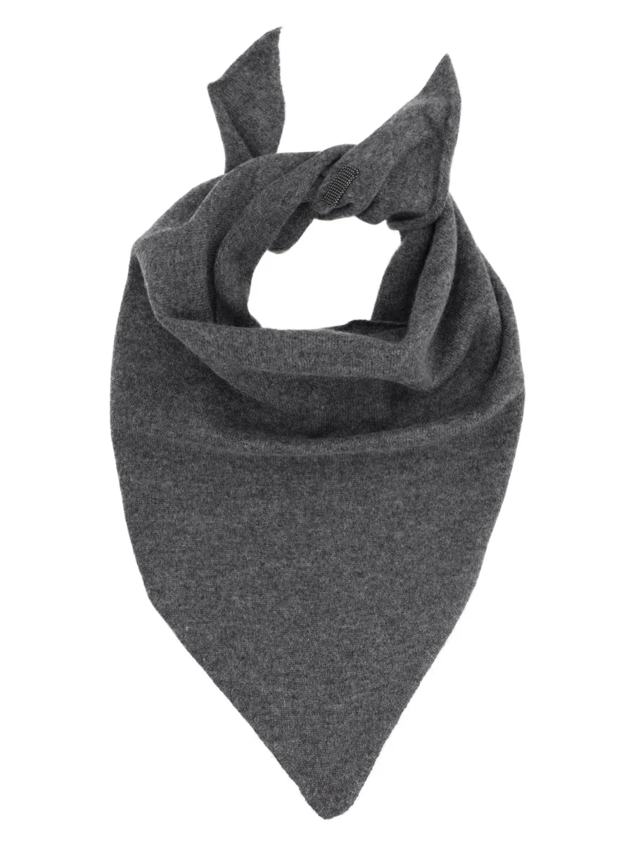 FOULARD IN CASHMERE CON MONILE - 1