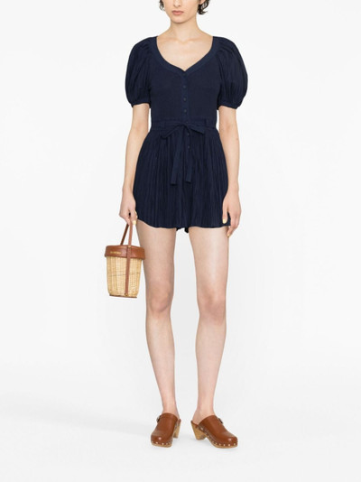 ULLA JOHNSON Vinny puff-sleeve playsuit outlook