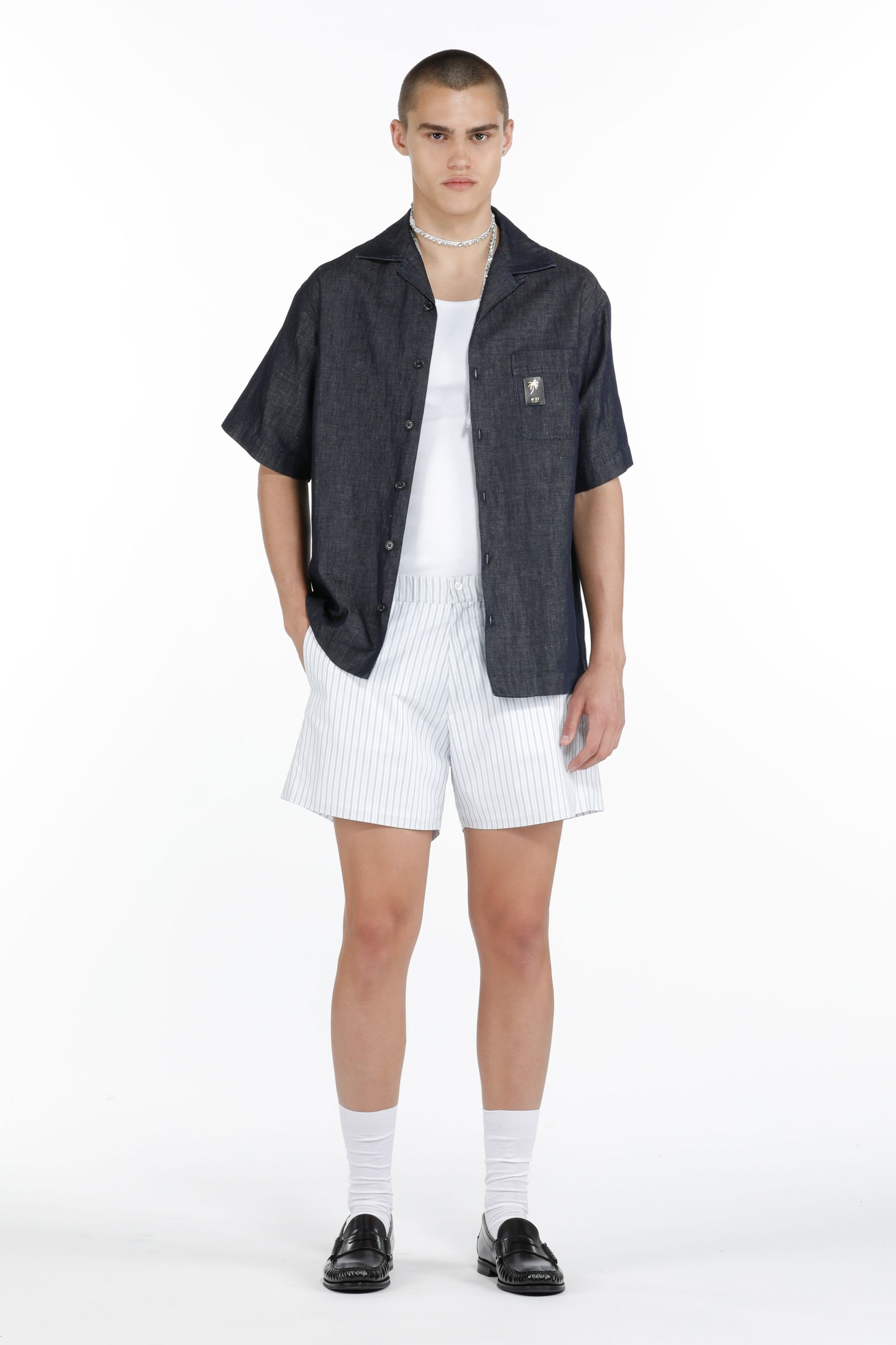 LOGO-APPLIQUÉ SHIRT - 4