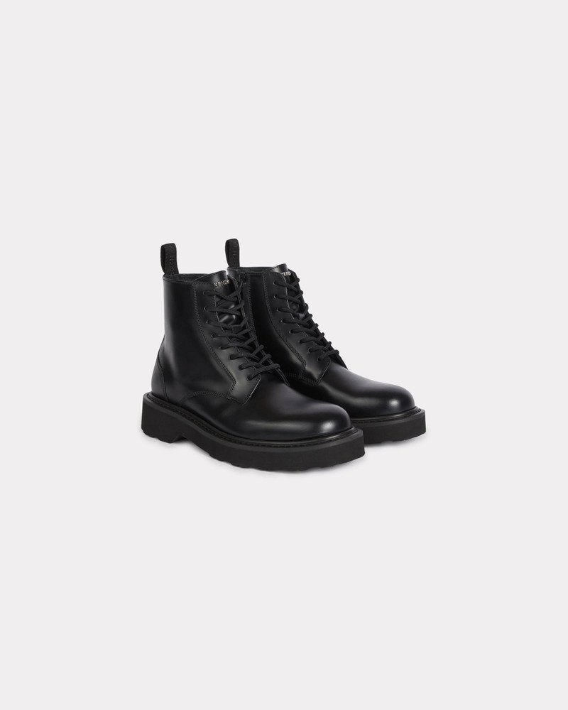 KENZO 'KENZO Ukio' leather lace up boots outlook
