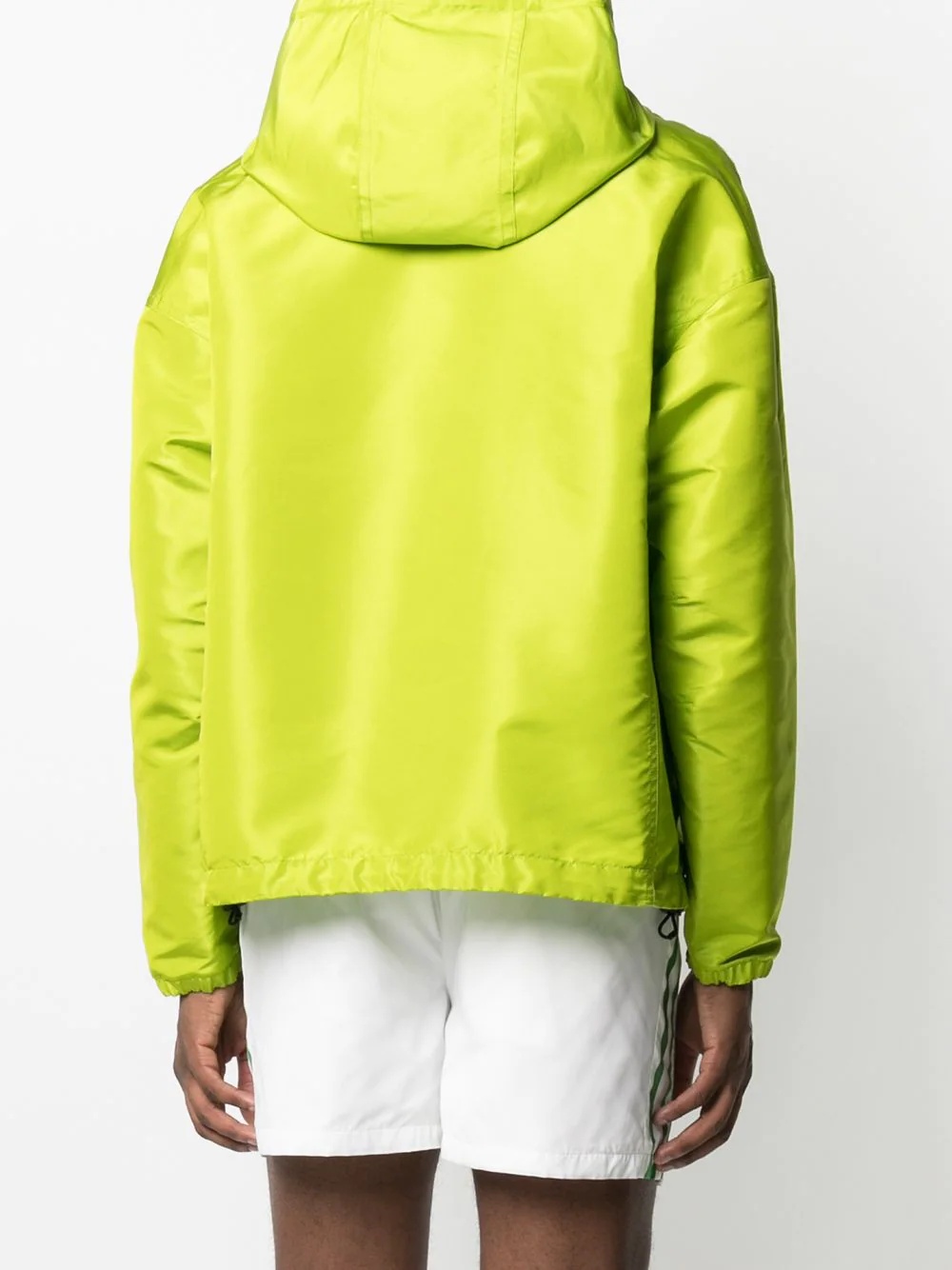 silk faille shell hooded jacket - 4