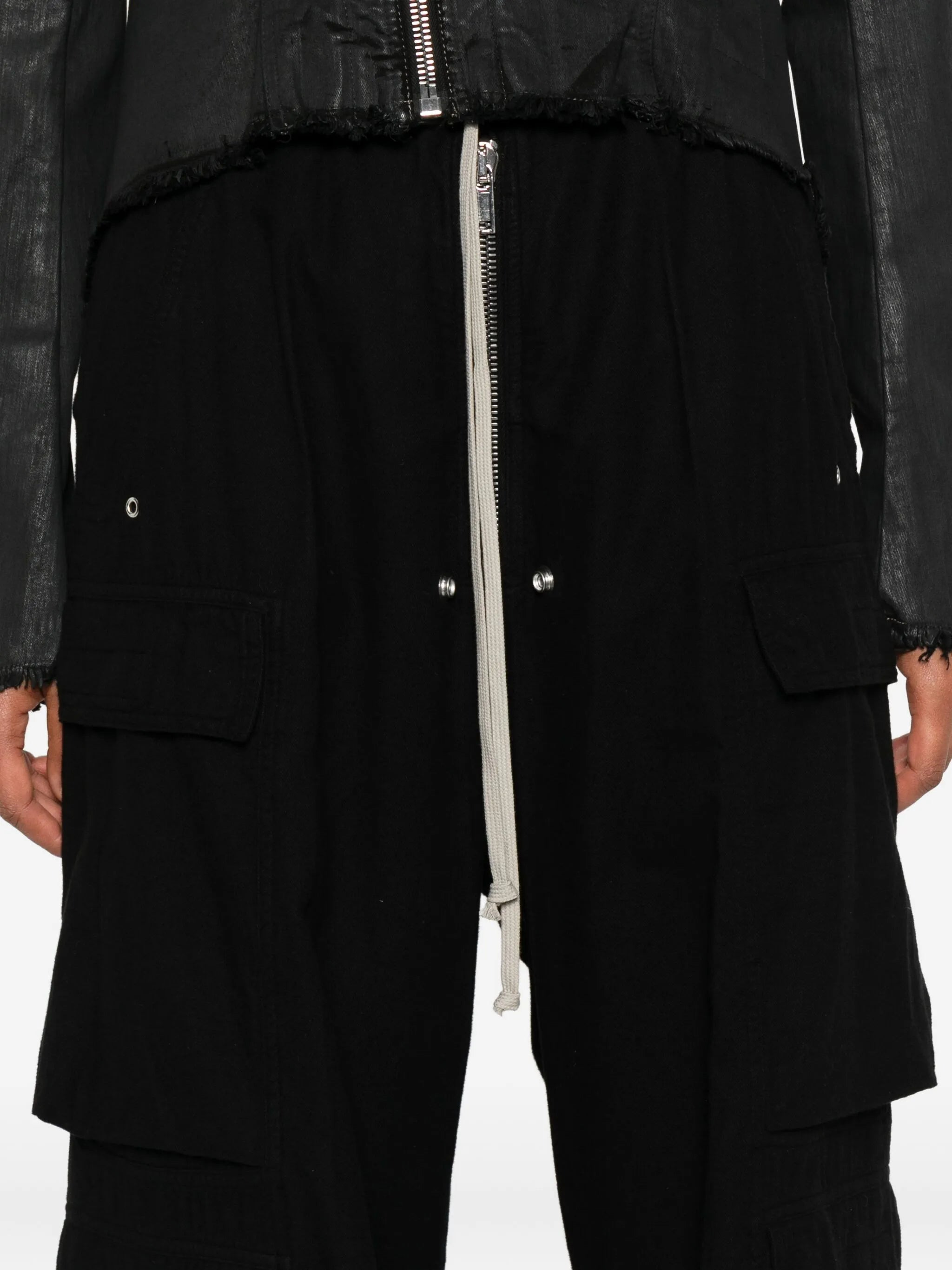 Rick Owens Drkshdw Drawstring Cargo Trousers - 3